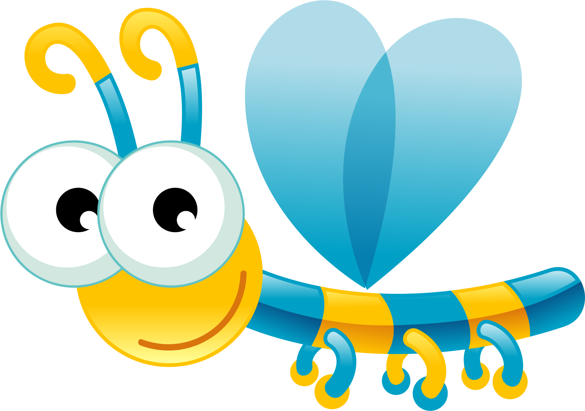 Insect Euclidean Vector Cartoon - Cartoon Drangonfly Shower Curtain (2286x2200)