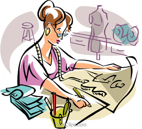 Fashion Clipart Png Transparent - Fashion Designer Clipart (480x437)