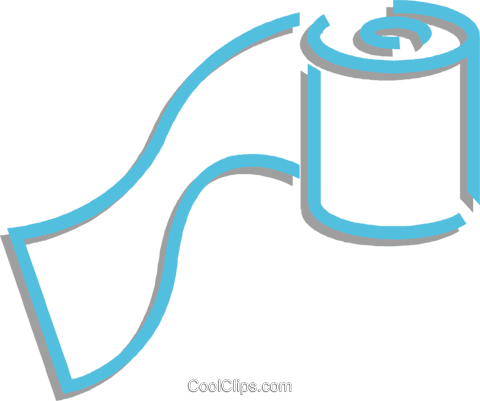 Toilet Paper Royalty Free Vector Clip Art Illustration - Toilet Paper Royalty Free Vector Clip Art Illustration (480x401)