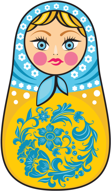 Printable Matryoshka Russian Doll - Dessin Couleur Matriochkas (425x699)