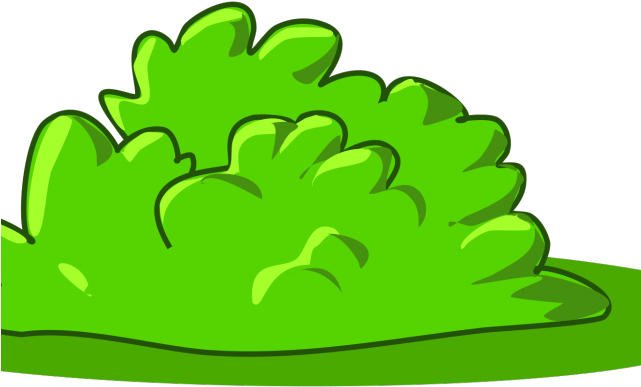 Shrub Bushes Clipart Big Plant - Cartoon Bush (640x480)