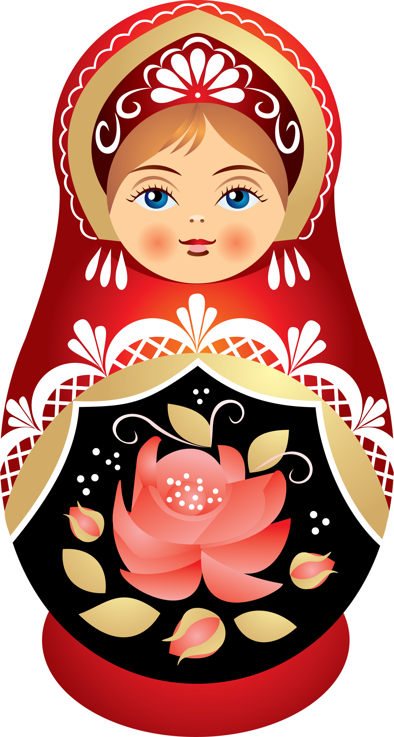 Matryoshka Doll Png - Russian Nesting Dolls Clip Art (1336x2500)