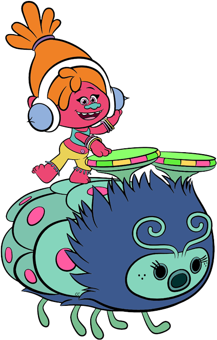 Image Result For Dreamworks Trolls Clipart Dj Suki - Trolls Dj Suki And Poppy (451x705)