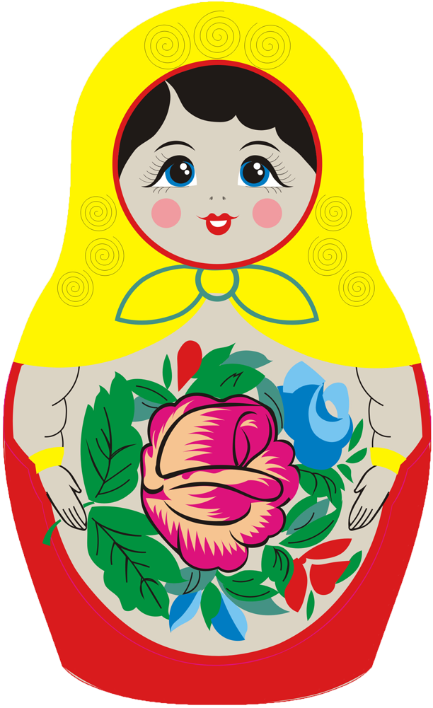 Matryoshka Doll Png - Семеновская Матрешка Png (1000x1000)