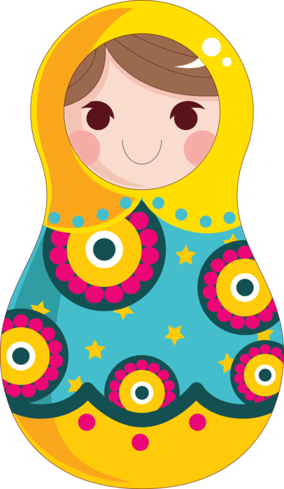 Matryoshka Doll Png - Papel Matrioska (406x699)