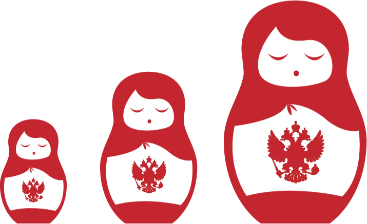 Matryoshka Doll Png - Polished Double Head Eagle Badge Mens Ring Black Jewelry (715x437)