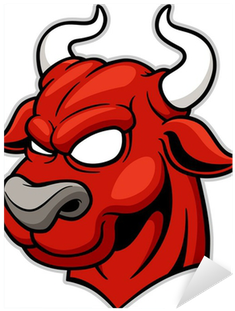 Vector Illustration Head Bull - Clip Art (400x400)