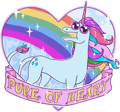 Fancy Heart Transparent Background Clipart - Gravity Falls Unicorn T Shirt (500x475)