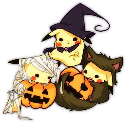 Fabulous Max~ - Anime Girl Halloween Chibi (460x500)