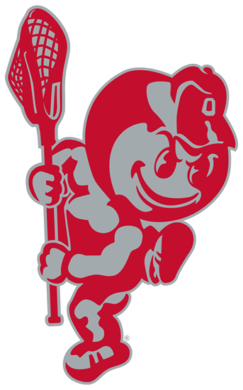 Picture Of Brutus Lacrosse Car Magnet - Ohio State University Buckeyes Logo Vinyl Sticker #751 (343x550)