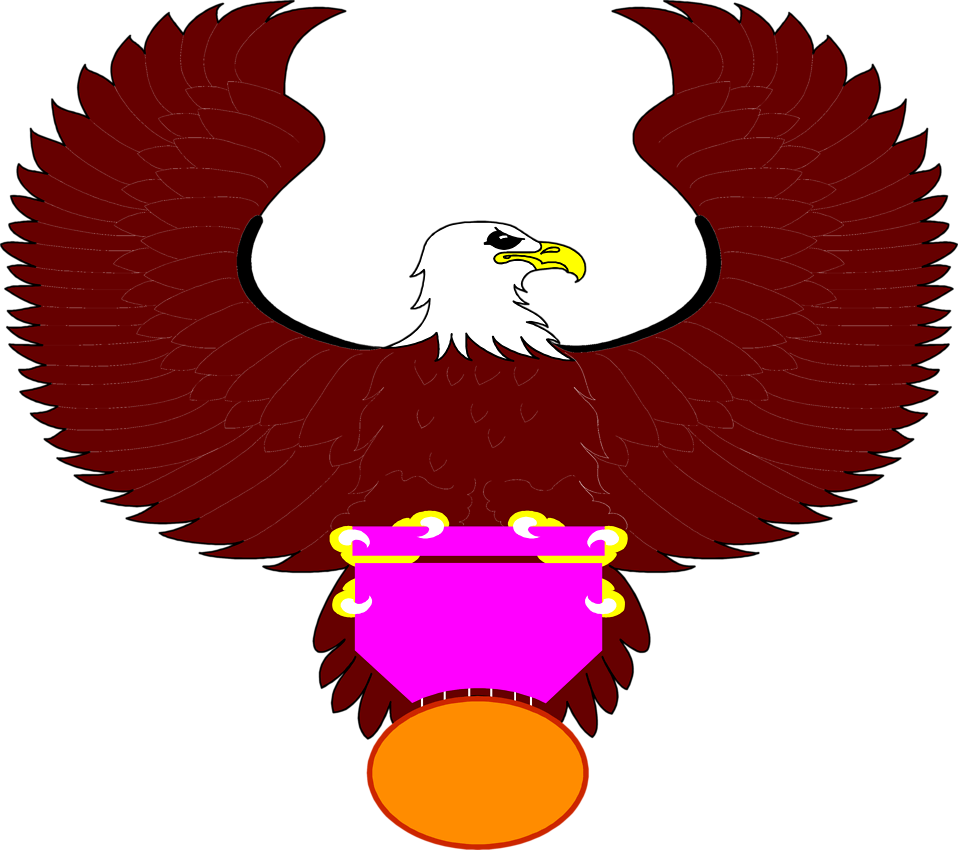 Illustration Of An Eagle With A Blank Medal - Saw (958x850)