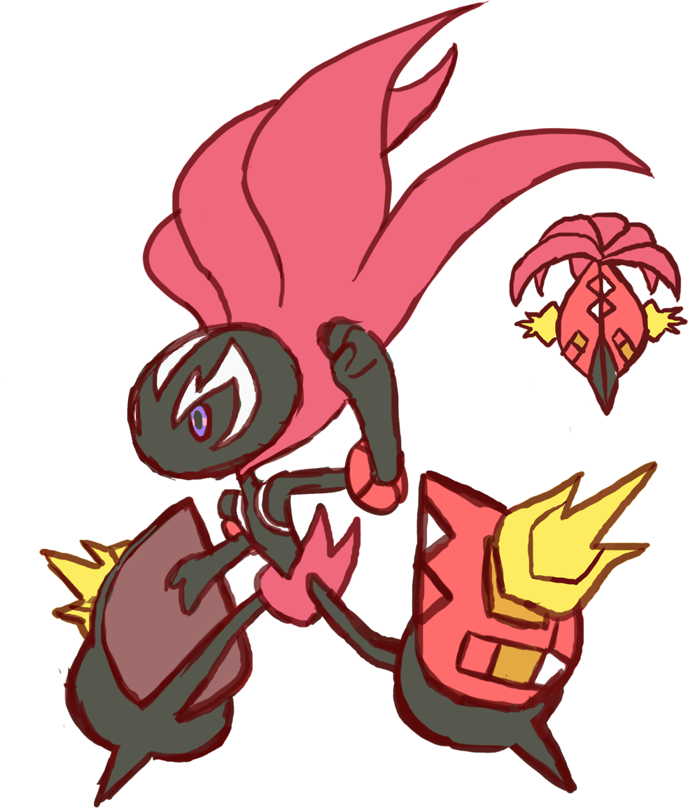 Fire Monkey Pokemon 35 Fit Max H 1536 W S Fire Monkey - Fan Made Tapu (1280x1280)