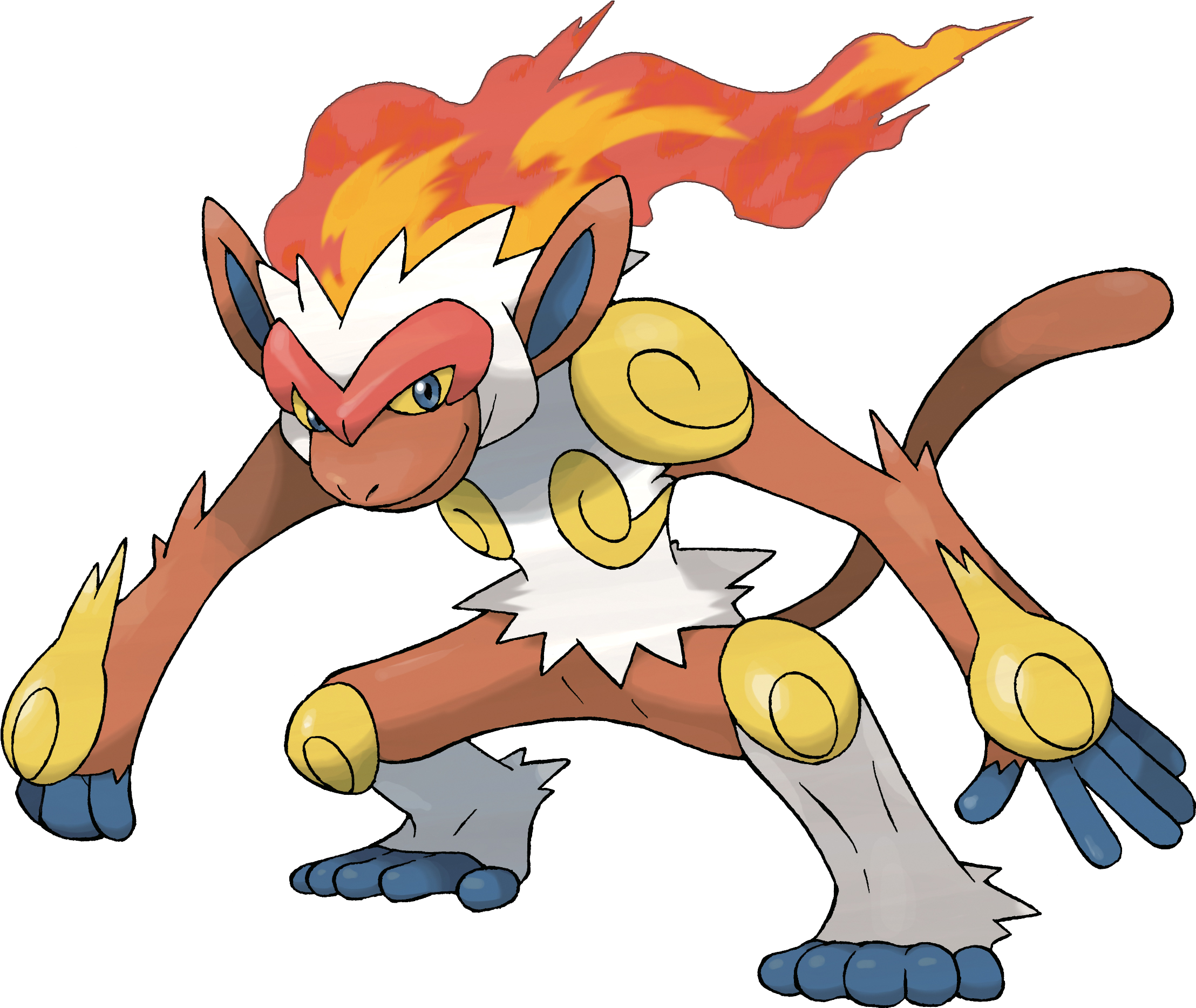 Fire Monkey Pokemon 35 Fit Max H 1536 W S Fire Monkey - Pokemon Infernape -...