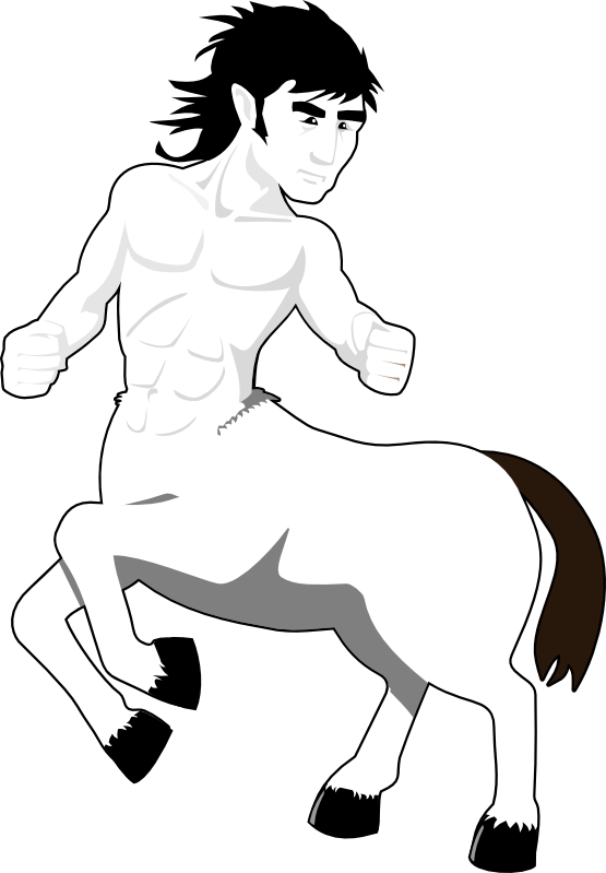 Clip Arts Related To - Narnia Centaurs Coloring Pages (555x799)