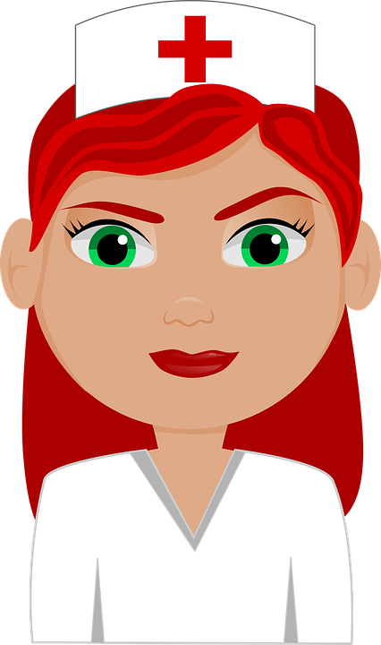 Redhead Clipart Nurse - Journal Pages - Best Nurse (red Hair): 6" X 9", Lined (758x1280)