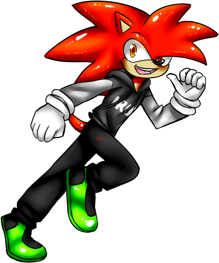 I'm The Red Head Hedgehog, Iron By Viibe - Cartoon (826x966)
