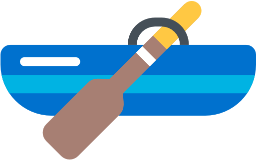 Canoe Clipart Row Boat - Canoe Icon Png (512x512)