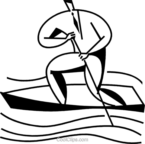 Businessman In A Rowboat Royalty Free Vector Clip Art - Businessman In A Rowboat Royalty Free Vector Clip Art (480x479)