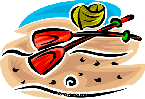 Rowboat And Paddles Royalty Free Vector Clip Art Illustration - Rowboat And Paddles Royalty Free Vector Clip Art Illustration (480x328)