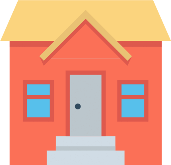 A Small Cartoon-style Image Of A House - House (600x600)