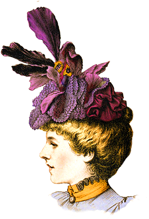 Woman Hat Victorian Clipart - Age Of Innocence By Edith Wharton (ebook) (307x443)