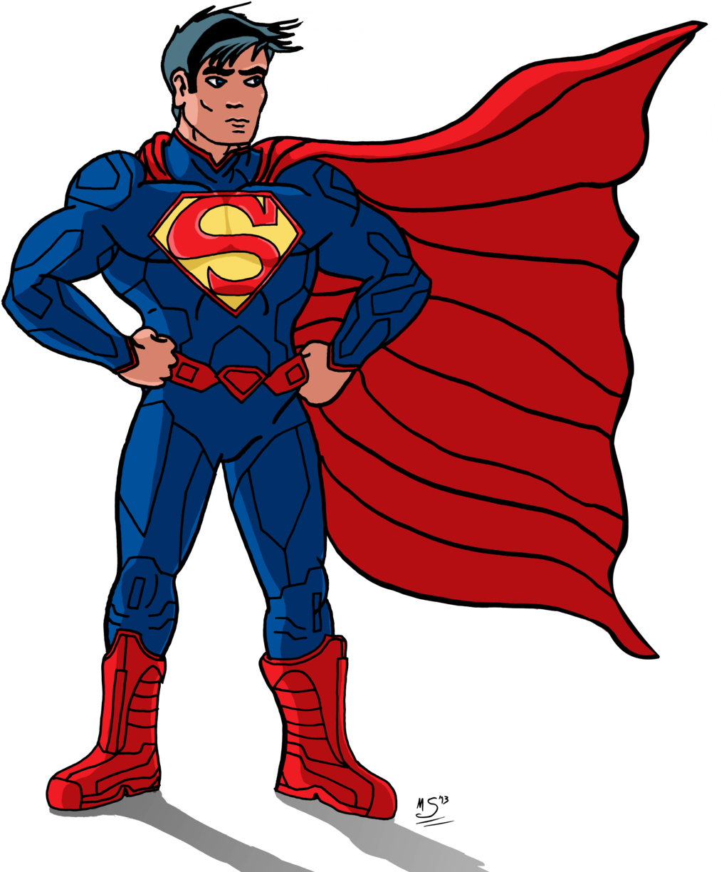 Superman Clip Art Quest - Superman Cartoon New 52 (1024x1239)
