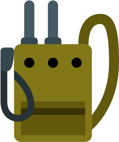 Military Backpack Radio - Tactical Radio Icon (550x550)