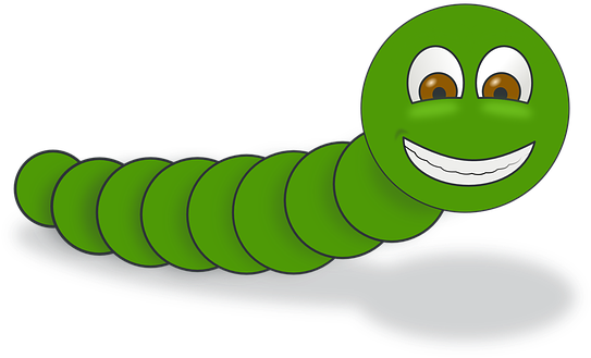 Glowworm Clipart Animated - Worm Clip Art (547x340)