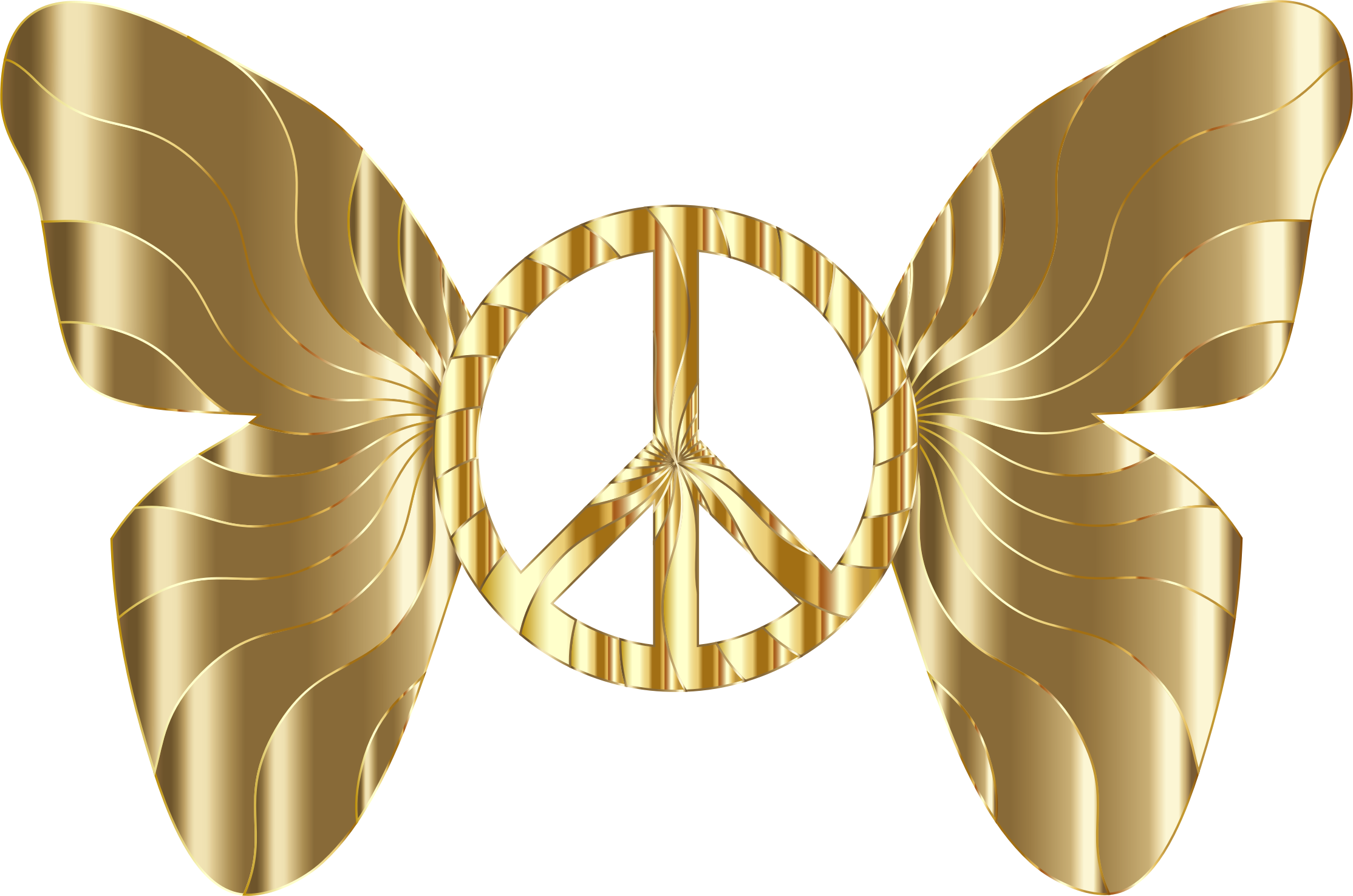 Peace Sign Butterfly 10 - Peace Sign Butterfly Png (2228x1476)