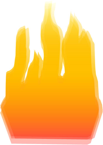 Torch Flame - Illustration (352x497)