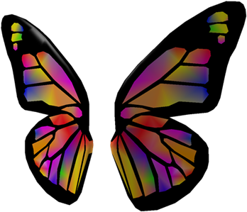 Rainbow Butterfly Wings - Guam Butterflies (420x420)