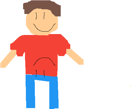 Stickman To A Person - Cartoon (500x500)