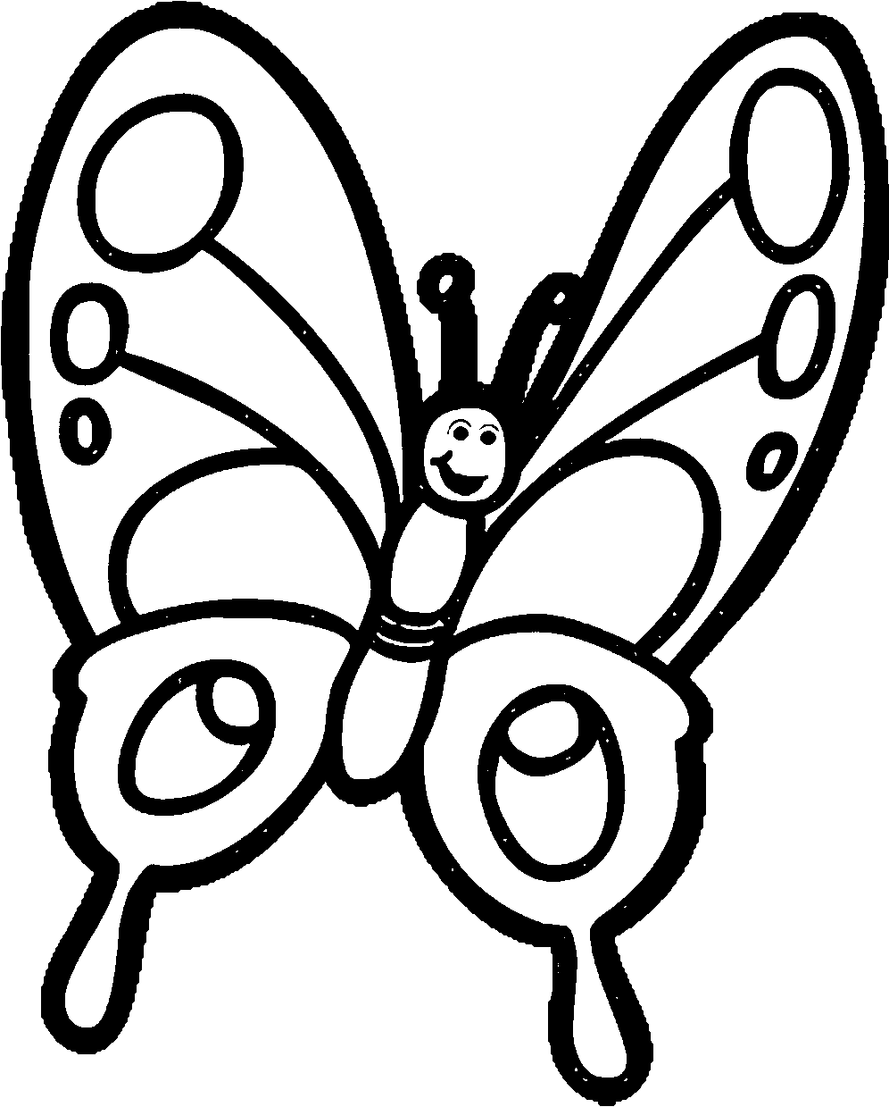 Butterfly Clipart Black And White Clipartandscrap - Butterfly Black And White (1200x1416)