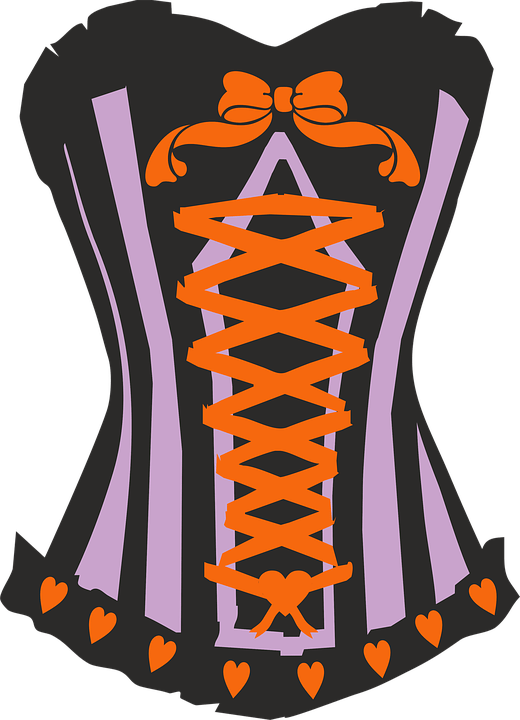 Old Fashioned Lace Up Corset - Corset Lacing Vector Free Download (925x1280)