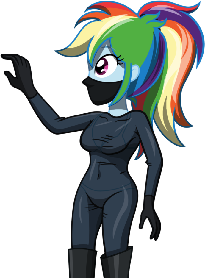 Tight Suit 3 - Rainbow Dash Human Sexy (819x976)