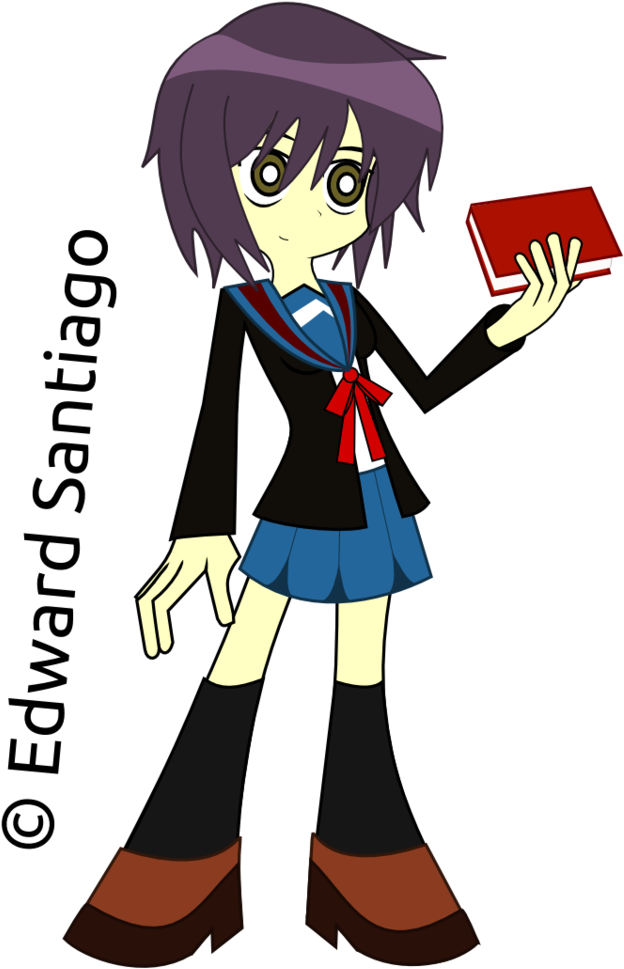 Edward Santiago Yuki Nagato Clothing Vertebrate Fashion - Clothing (752x1063)