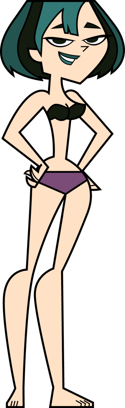 Total Drama Buildabondagette - Total Drama Island Gwen (400x1306)