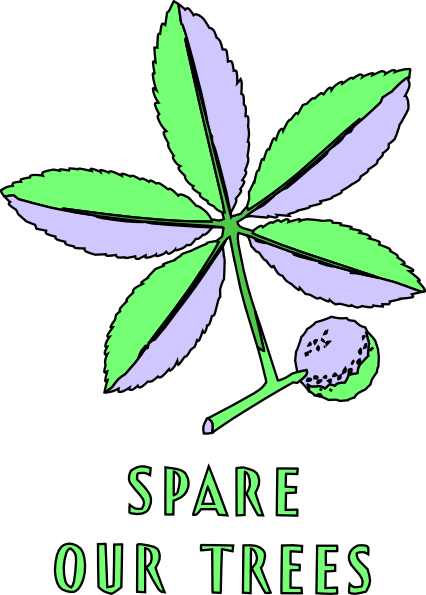 Free Vector Spare Our Trees Clip Art - Art (426x595)