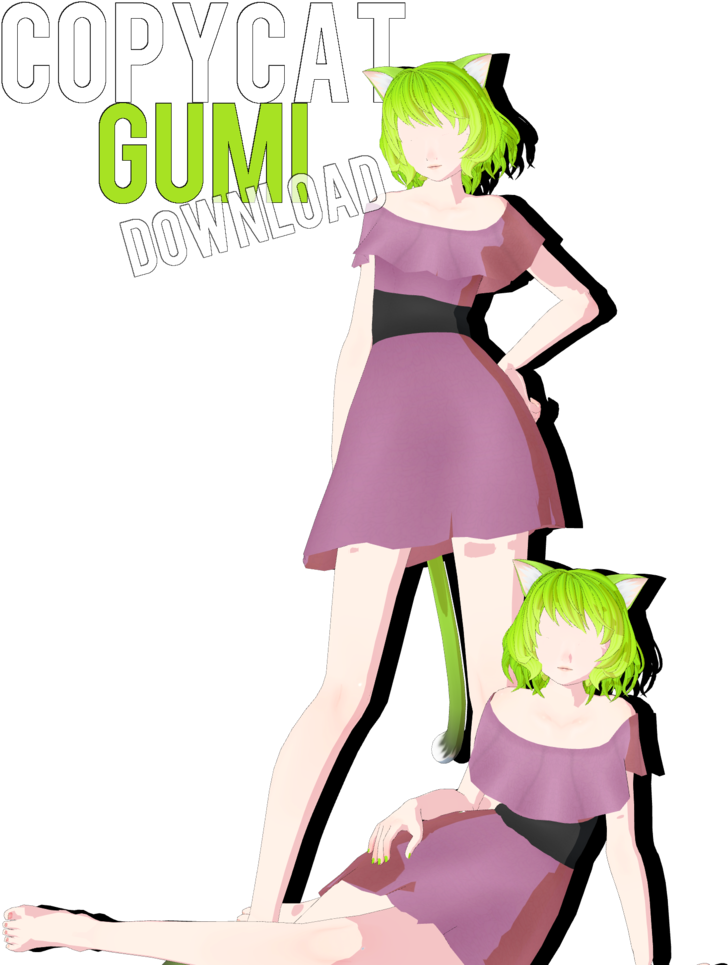 Copycat Gumi {download} By Nana-amane - Cartoon (804x993)
