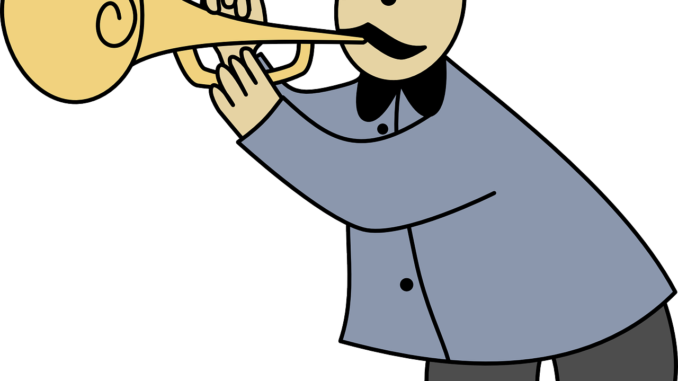 Trumpet Clipart Pics - Cartoon (678x381)