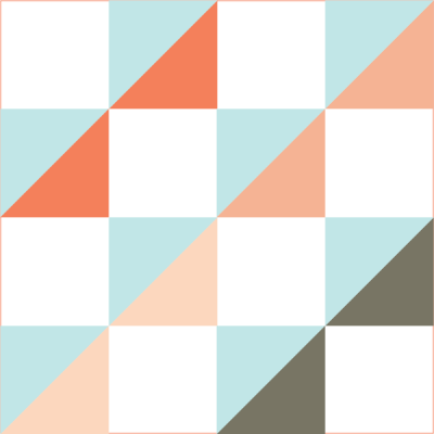 Illustration Of The Cotton Reels Quilt Block - Quilt (400x400)