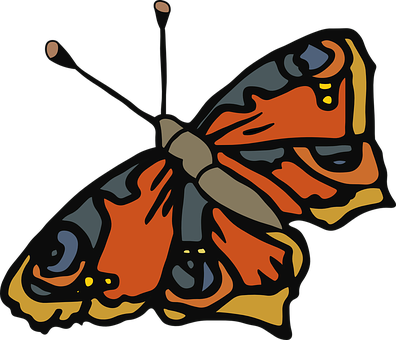 Butterfly, Insect, Wildlife, Wing - Butterfly Clip Art (396x340)