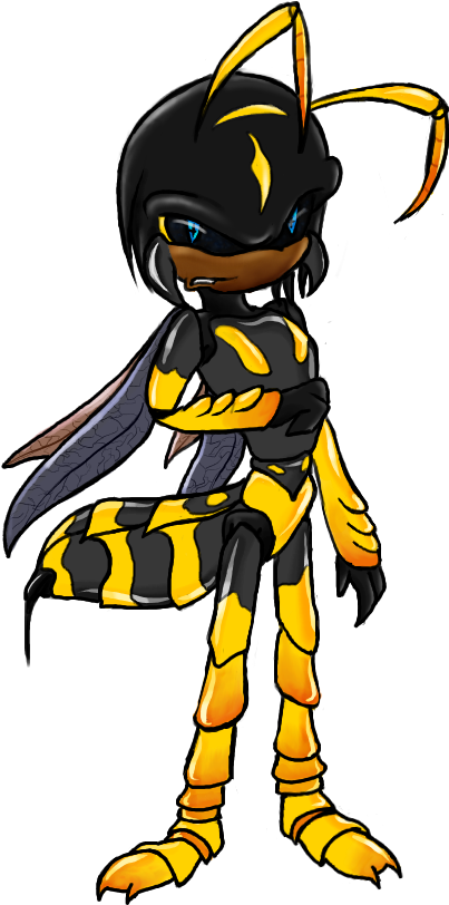Saxon The Wasp By Planet-spatulon - Sonic The Hedgehog Wasp (437x827)