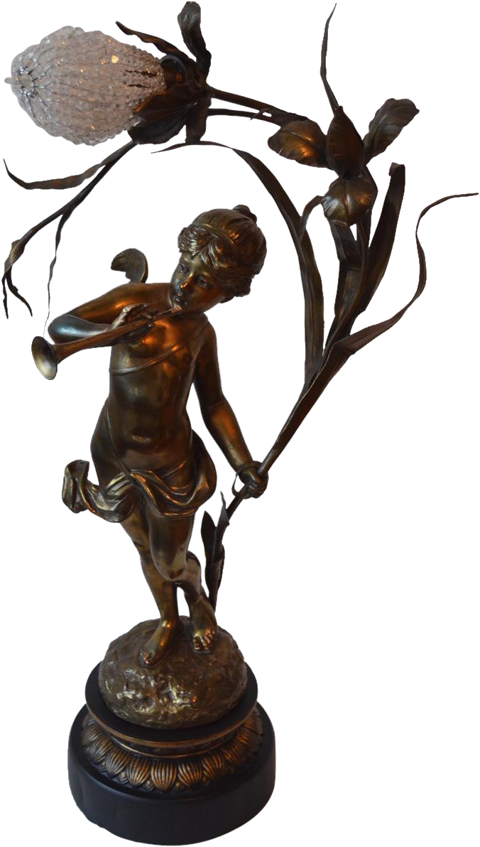 Victorian French Figural Lamp - Lighting (1191x1191)