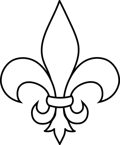 Simple Fleur De Lis Logo Design For Shield And Breast - Fleur De Lis Clipart (768x926)
