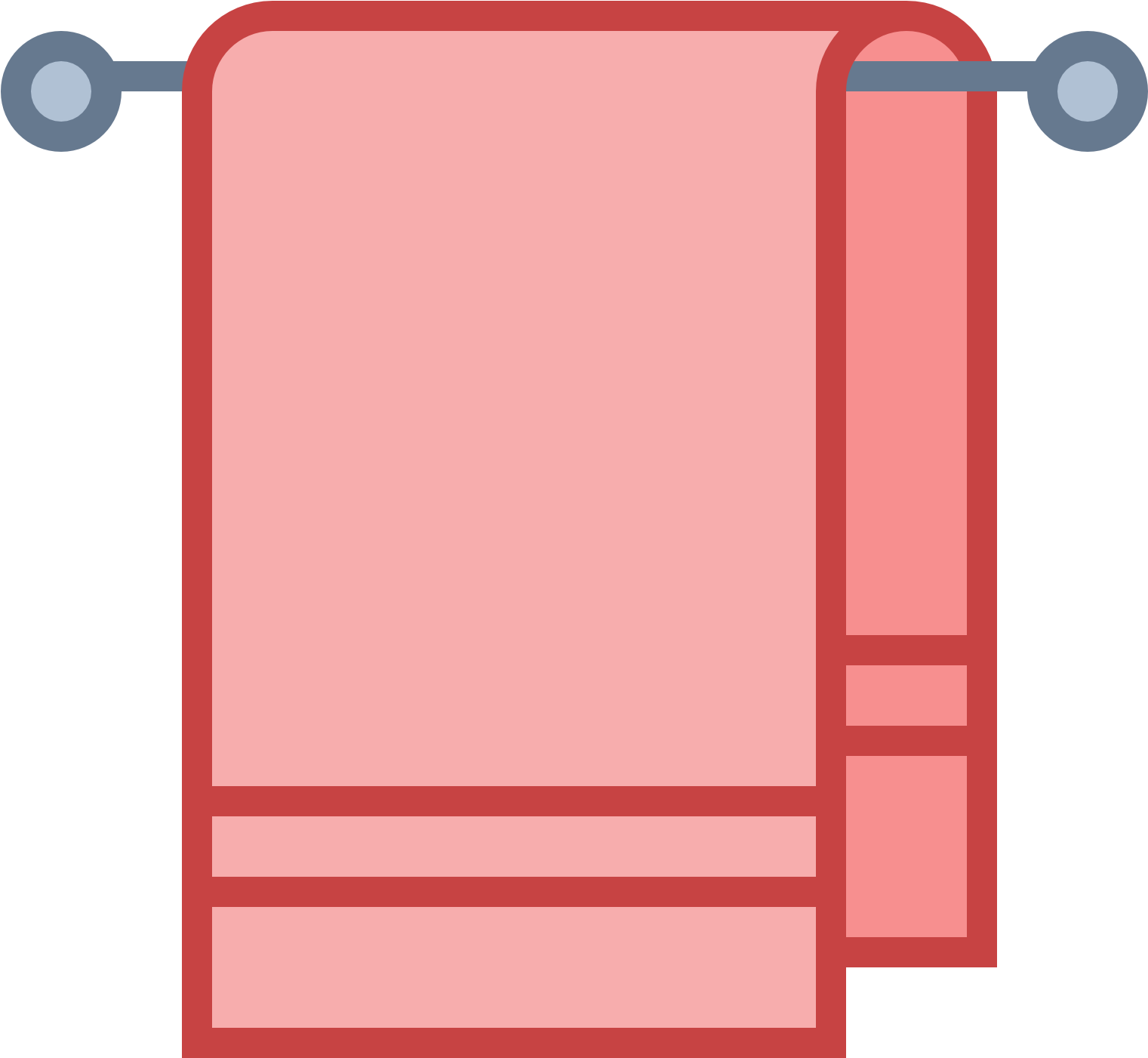 Door Clipart Rectangular Object Pencil And In Color - Towel Icon (1600x1600)