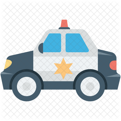 Cop Icon - Police Car (512x512)