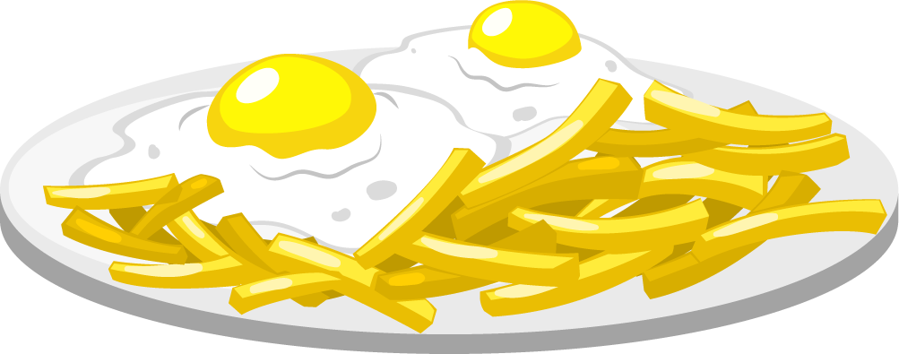 Food Clipart Png Image 02 - Fried Egg (1003x395)