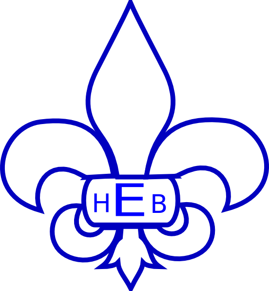 Fleur De Lis Outline Hbk - Fleur De Lis Clip Art (552x596)