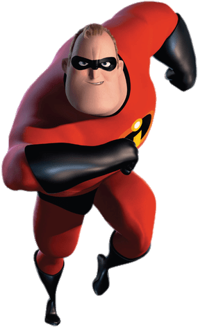 Incredible Ready To Charge Transparent Png - Mr Incredible Png (306x479)